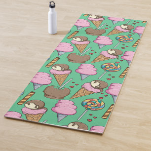 Ice cream pattern Lollies pattern lollipop 29 Yoga Mat