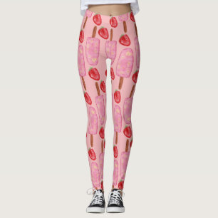 Ice cream pattern   Lollies pattern   lollipop 2 Leggings