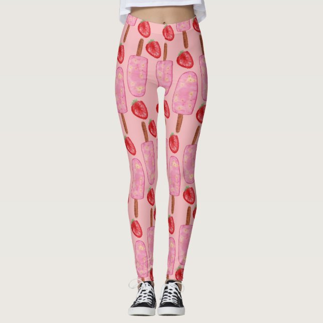 Ice cream pattern | Lollies pattern | lollipop 2 Leggings (Front)