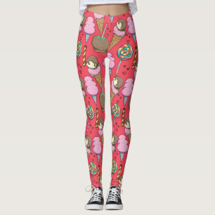 Ice cream pattern Lollies pattern lollipop 31 Leggings