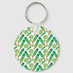 Ice cream pattern   Lollies pattern   lollipop 3 Key Ring