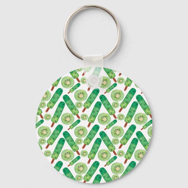 Ice cream pattern | Lollies pattern | lollipop 3 Key Ring (Front)