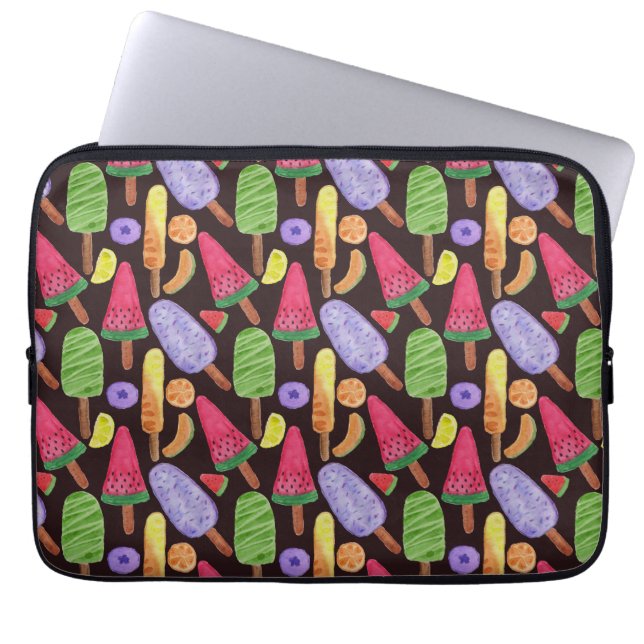 Ice cream pattern | Lollies pattern | lollipop 4 Laptop Sleeve (Front)