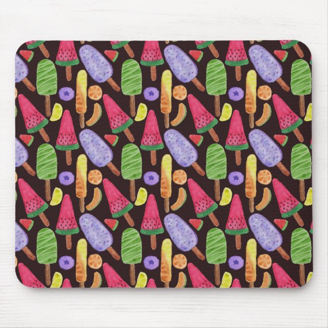 Ice cream pattern | Lollies pattern | lollipop 4 Mouse Pad (Front)
