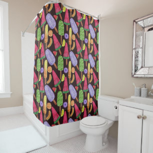 Ice cream pattern   Lollies pattern   lollipop 4 Shower Curtain