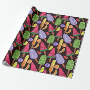 Ice cream pattern   Lollies pattern   lollipop 4 Wrapping Paper