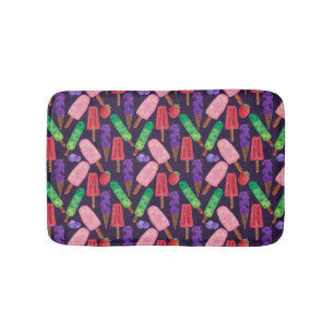Ice cream pattern   Lollies pattern   lollipop 6 Bath Mat