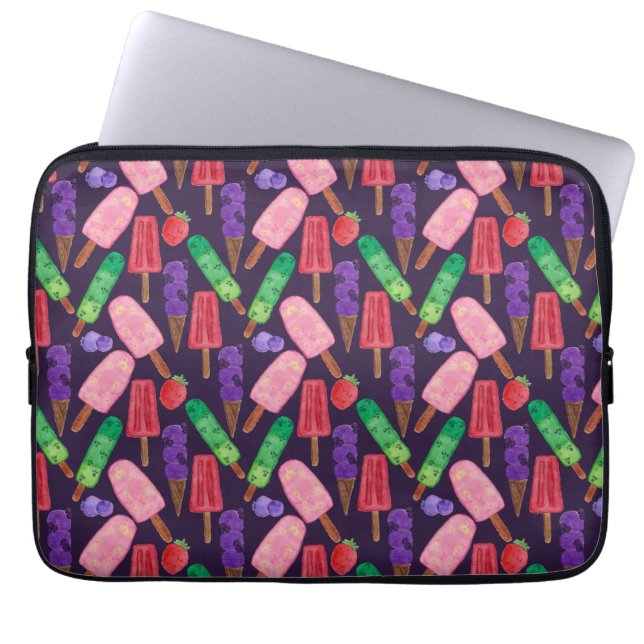 Ice cream pattern | Lollies pattern | lollipop 6 Laptop Sleeve (Front)
