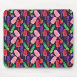 Ice cream pattern   Lollies pattern   lollipop 6 Mouse Pad
