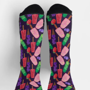 Ice cream pattern Lollies pattern lollipop 6 Socks