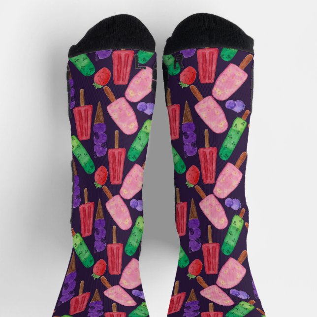Ice cream pattern | Lollies pattern | lollipop 6  Socks (Top)