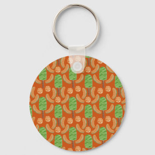 Ice cream pattern Lollies pattern lollipop 7 Key Ring
