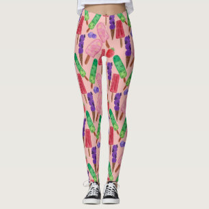 Ice cream pattern Lollies pattern lollipop 9 Leggings