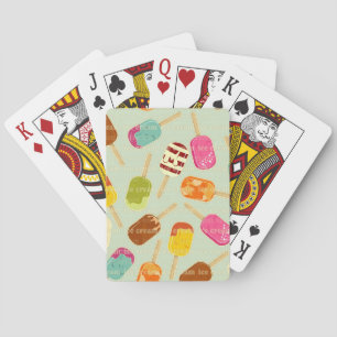 Ice Cream Pattern Playing Cards
