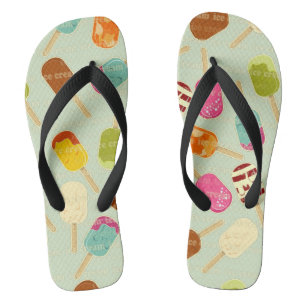 Ice Cream Pattern Thongs