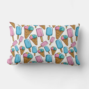 Ice Cream Pattern throw pillows