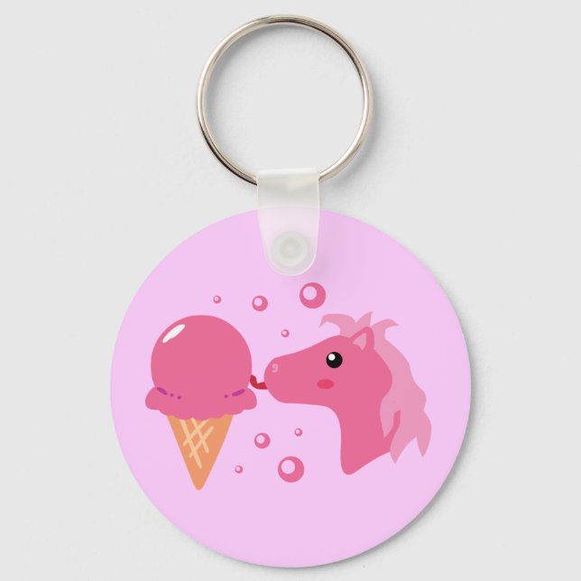Ice Cream Pony Key Ring (Front)