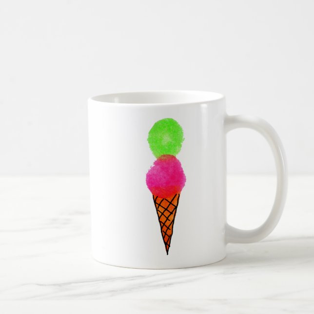Ice cream pop art coffee mug (Right)