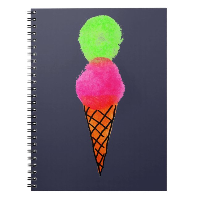 Ice cream pop art notebook (Front)