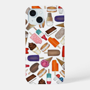 Ice Cream Pops LolliesPopsicles Summer Treats iPhone 15 Case