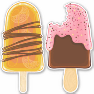 Ice Cream Popsickles stickers