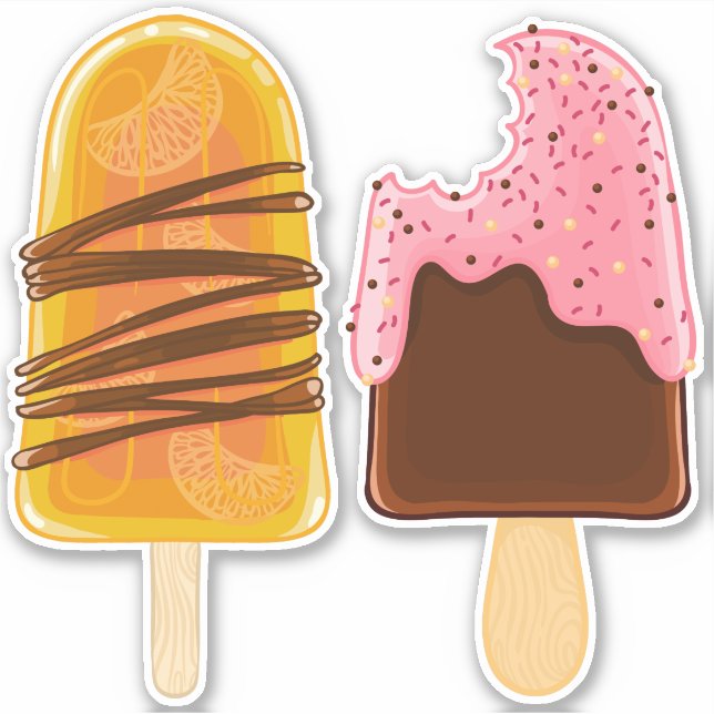 Ice Cream Popsickles stickers (Front)