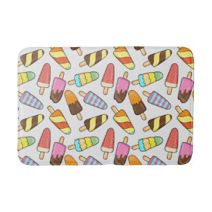 Ice Cream Popsicles bath mats