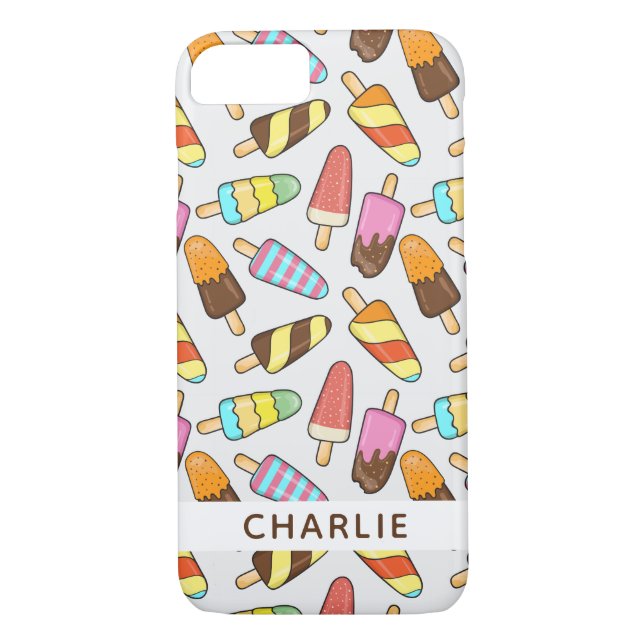 Ice Cream Popsicles custom name phone cases (Back)