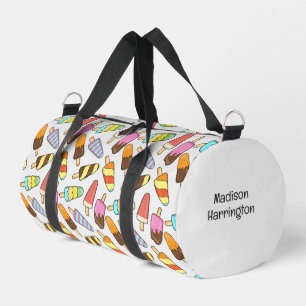 Ice Cream Popsicles Pattern Duffle Bag