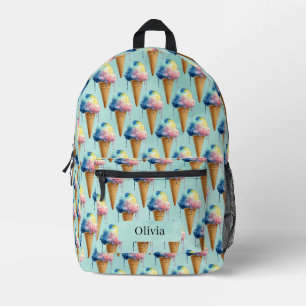 Ice Cream Printed Backpack