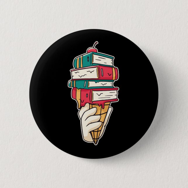 Ice Cream Pun 6 Cm Round Badge (Front)