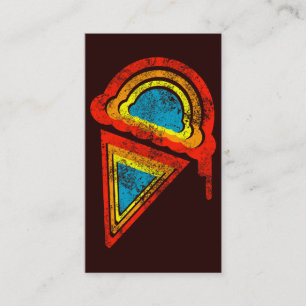 ice cream rainbow dripz business card