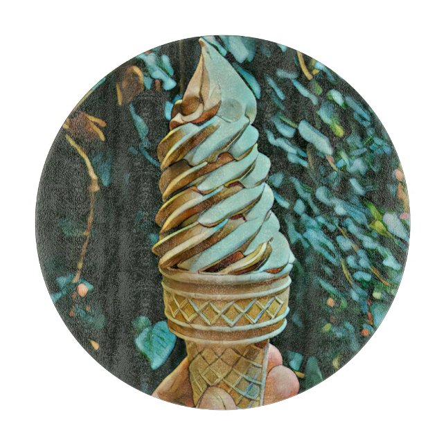 Ice cream recipe cutting board (Front)