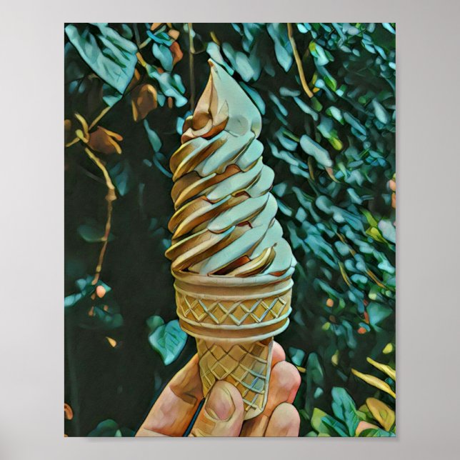 Ice cream recipe poster (Front)