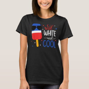 Ice Cream Red White And Cool Patriotic Popsicle 4t T-Shirt