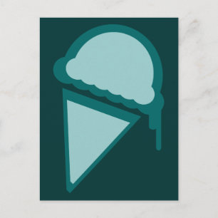 ice cream retro dripz postcard