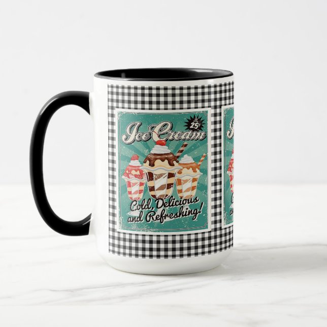 Ice Cream Retro Mug (Left)