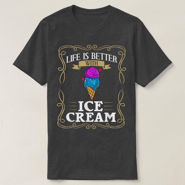 Ice Cream Roll Maker Truck Recipes1008 T-Shirt (Design Front)