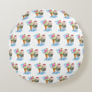 ice cream round cushion