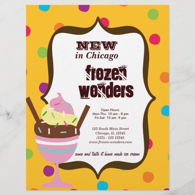 Ice Cream Salon Flyer (Front)