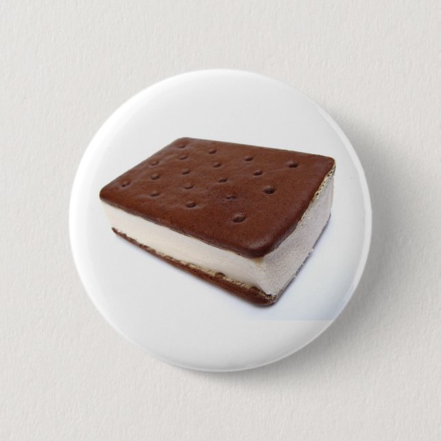 Ice Cream Sandwich 6 Cm Round Badge (Front)