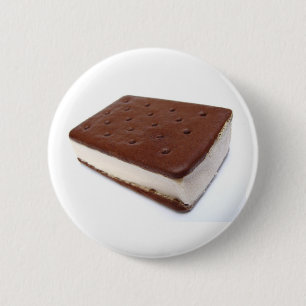 Ice Cream Sandwich 6 Cm Round Badge