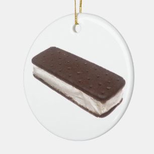 Ice Cream Sandwich Ceramic Ornament
