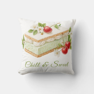 Ice Cream Sandwich Day Watercolor Cushion