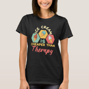 Ice Cream Scoop I Cheaper Therapy I Ice Cream Kids T-Shirt