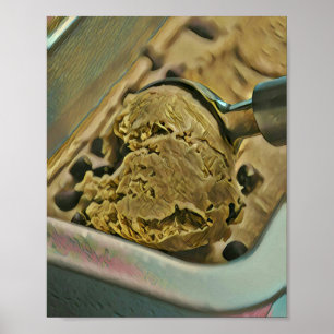 Ice cream scoop poster