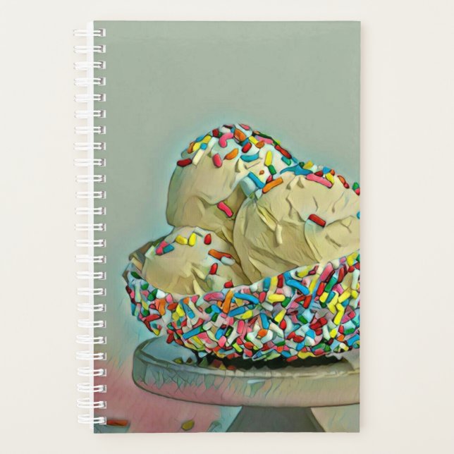 Ice cream scoop sprinkles planner (Front)