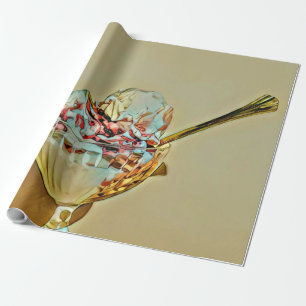 Ice cream scoop wrapping paper