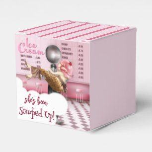Ice cream Scooped Up Bridal Shower Favour Box