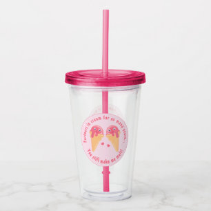 Ice Cream Scoops Cute Romantic Valentine's Day Acrylic Tumbler